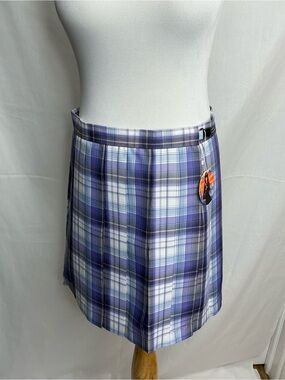 2206 - Plaid Purple Mini Skirt